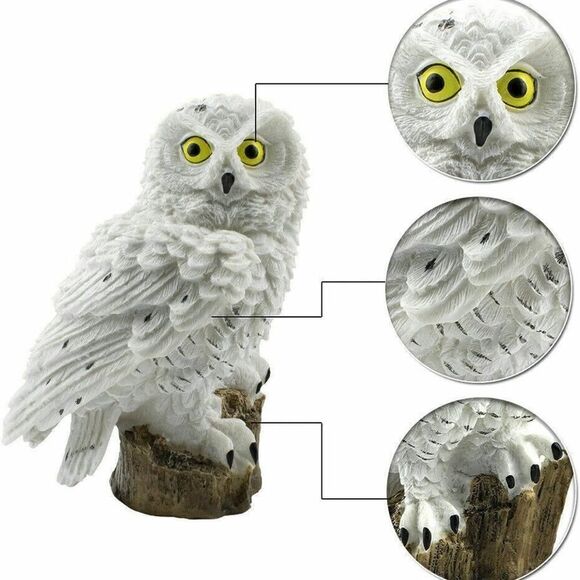 Solar OWL Wind-chimes. Outdoor decor solar powered lights up at night. - Picture 1 of 14